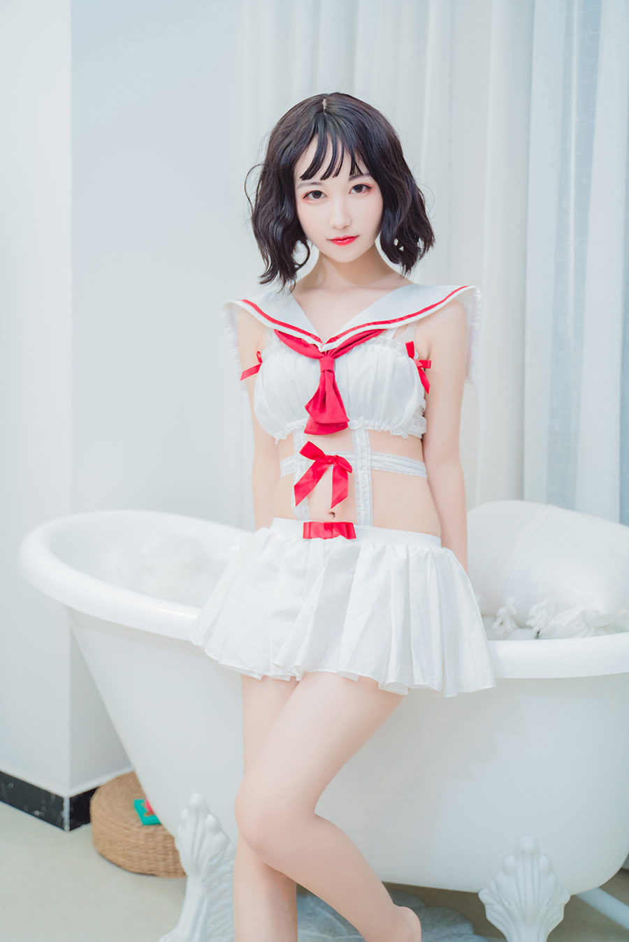 兔玩映画 VOL.021 红白水手裙 [40P] 精选