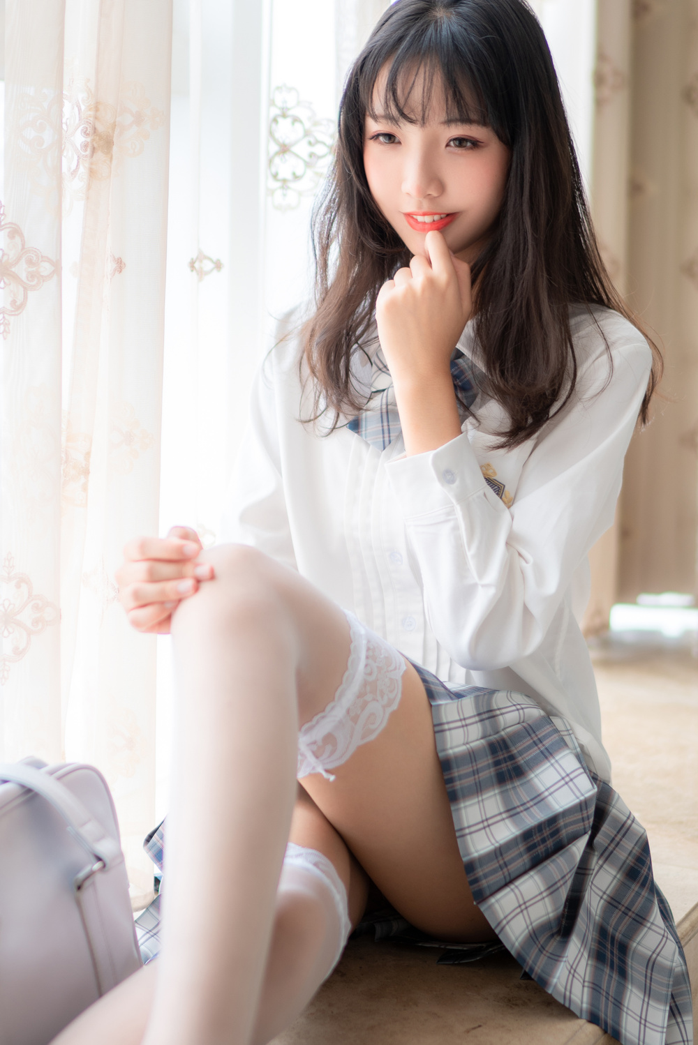 西瓜少女 VOL.022 JK格子裙 [23P-148MB]