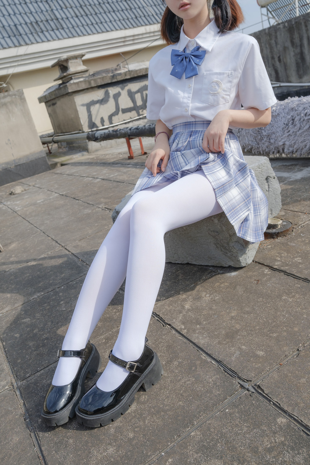 森萝财团 月下-05 小夜 白丝 真空80D JK制服 [7