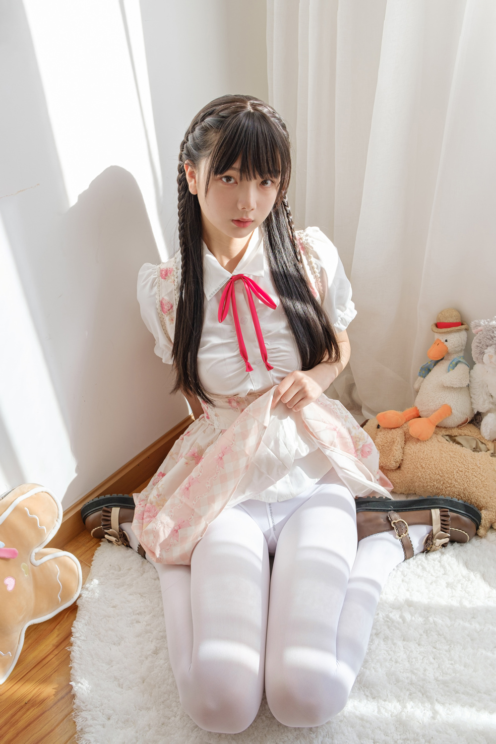 稚乖画册 晴空-07 赤西夜夜 双马尾白丝粉色JK 一亿像素