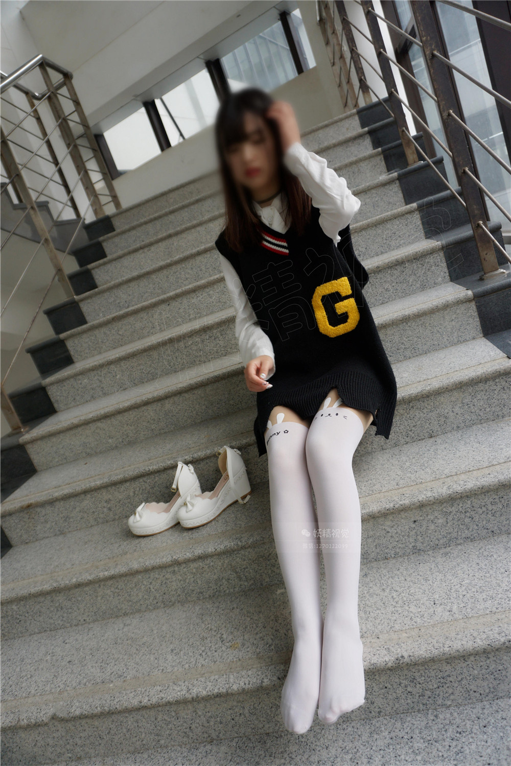 [妖精视觉] NO.032 coco 校花的萝莉白丝 [61